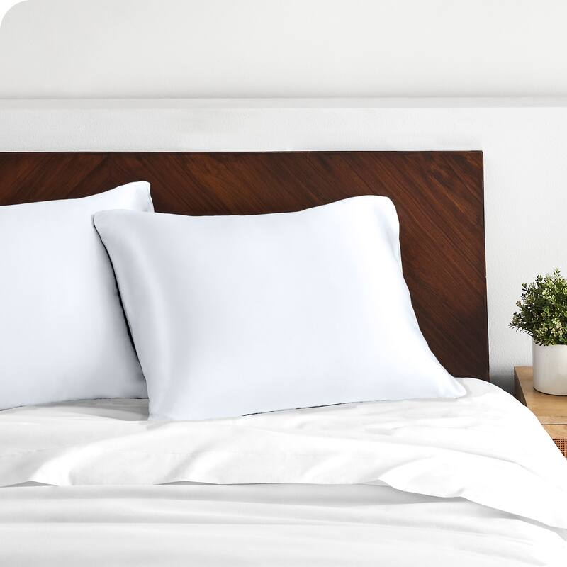 Bare Home Poly Satin Pillowcase Set for Hair and Skin (Set of 2)