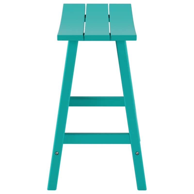 Polytrends Laguna Hdpe All Weather Outdoor Patio 24" Saddle Seat Counter Stool (Set Of 2)