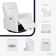 preview thumbnail 11 of 10, Evolur Noah Power Recline Glider with 275-Degree Swivel