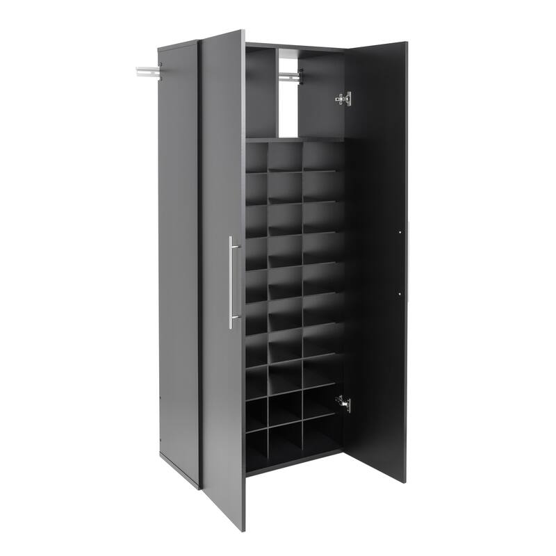 Prepac 30" HangUps Shoe Storage Cabinet - 30" W x 72" H x 16" D