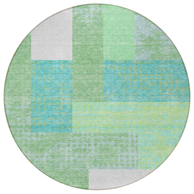 HomeRoots Geometric Transitional Rectangle Outdoor Rug
