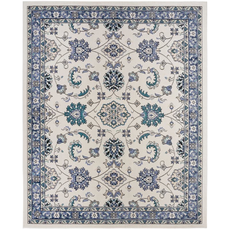 Nourison Sandy Indoor/Outdoor Persian Area Rug - 9' x 12' - Ivory/Blue