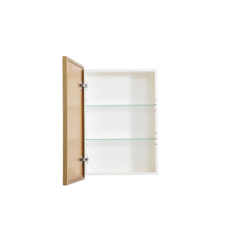 Lulu Mirrored Rectangular 2-shelf Medicine Cabinet