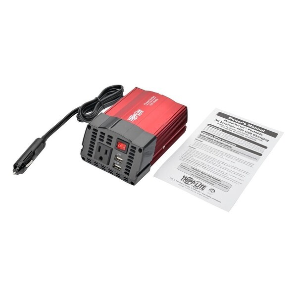 Tripp Lite Pv150usb 150W Ultra-Compact Car Power Inverter W/Ac Outlet/2 Usb Charging Ports