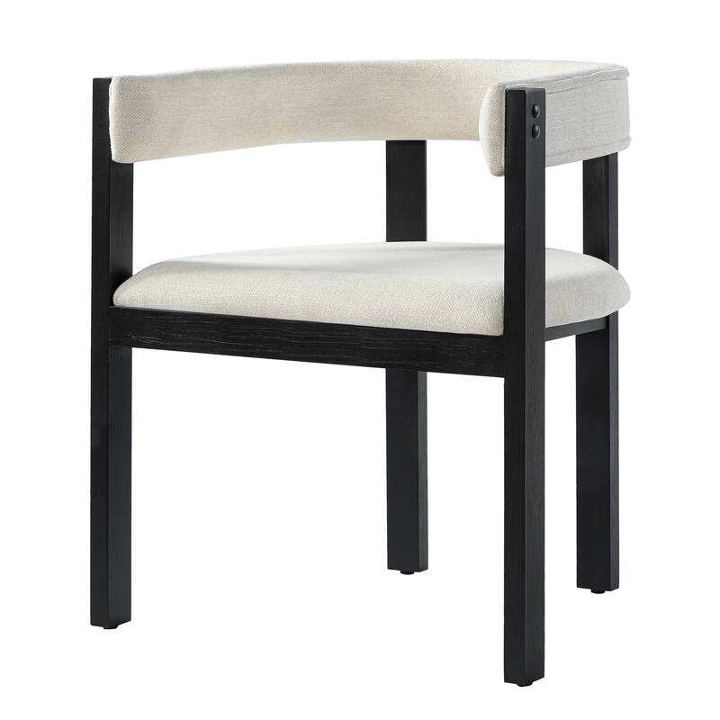 Christopher Knight Home - Dawson Modern Dining Arm Chair Set with Sculpted Comfort and Solid Wood Support