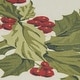 preview thumbnail 4 of 7, Violet Linen Holiday Seasonal Christmas Ribbons Tablecloth