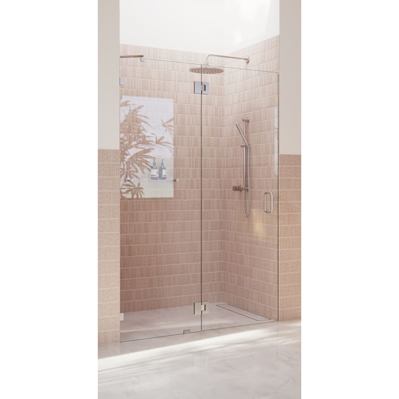 Glass Warehouse 78" x 51.5" Frameless Shower Door - Glass Hinge