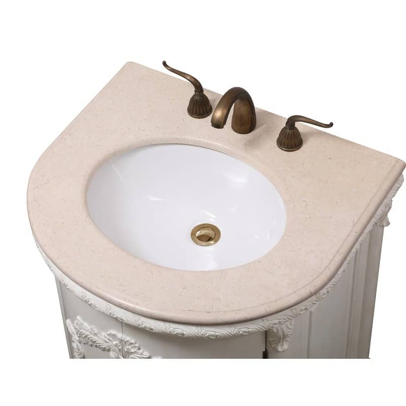 25" Single Bathroom Vanity Set - 25"L x 21.5"D x 35"H
