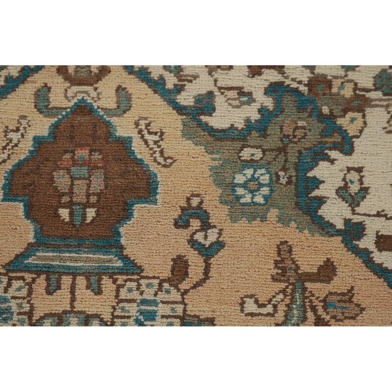 Lilian Persian Vintage Runner Rug Handmade Wool Carpet - 3'8"x 9'7"