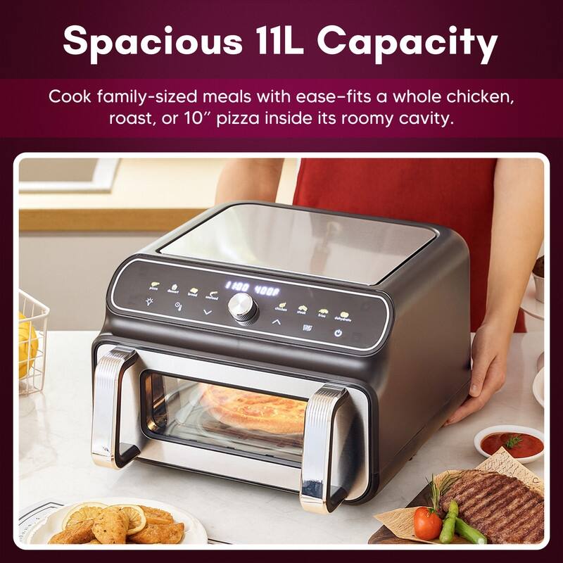 EAFL1000 11.5 Qt Indoor Grill & Air Fryer Oven - 11.5 qt