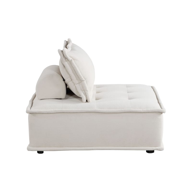 Harlem Fabric Modular Accent Chair - 40" x 40" x 31.5"