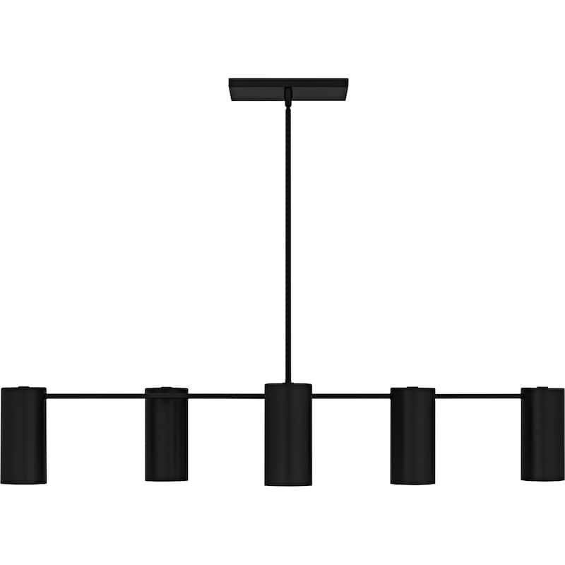 Foreland 6-Light Matte Black Linear Chandelier