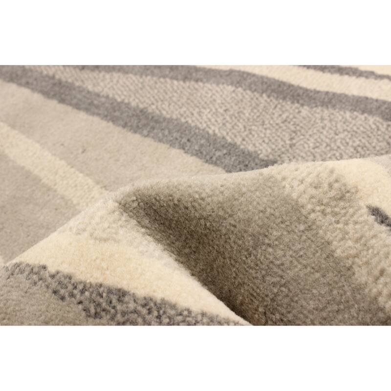 ECARPETGALLERY Machine Woven Mirage Grey Area Rug