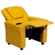 preview thumbnail 176 of 189, Contemporary Kids Recliner with Cup Holder and Headrest - 24"W x 21.5" - 36.5"D x 27"H