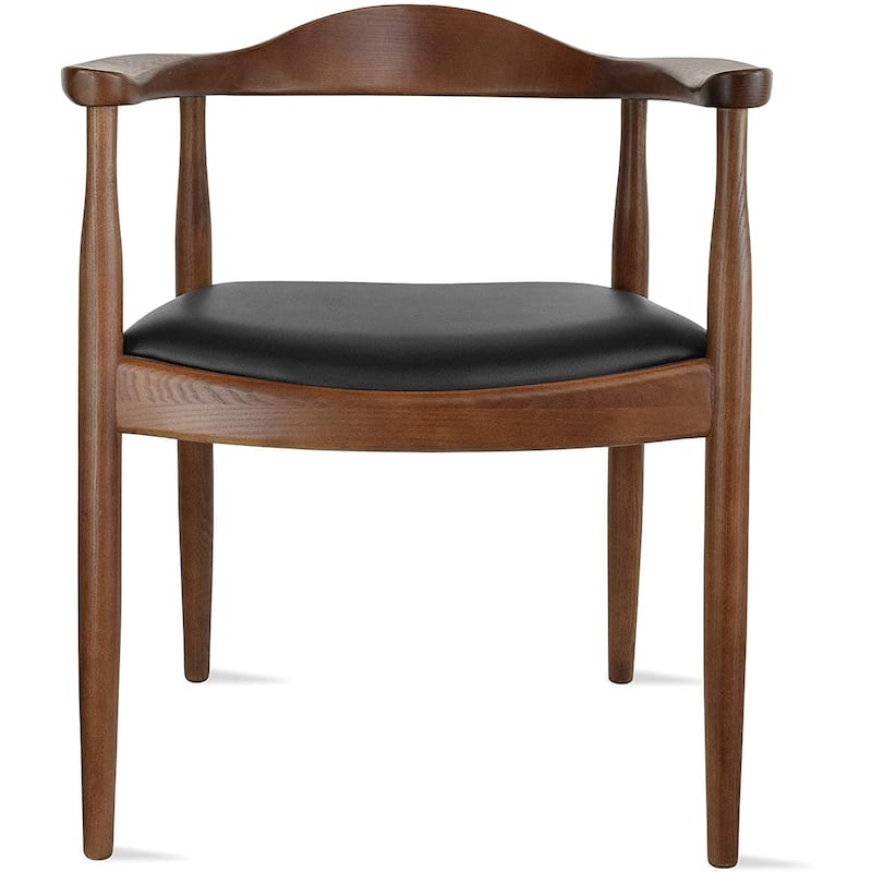 Kennedy Solid Oak Wood Arm Chair - Espresso