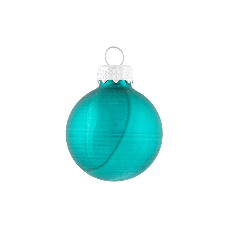 Shiny and Matte Multiple Size Glass Ball Christmas Ornaments - 2.5" - Green - 40ct