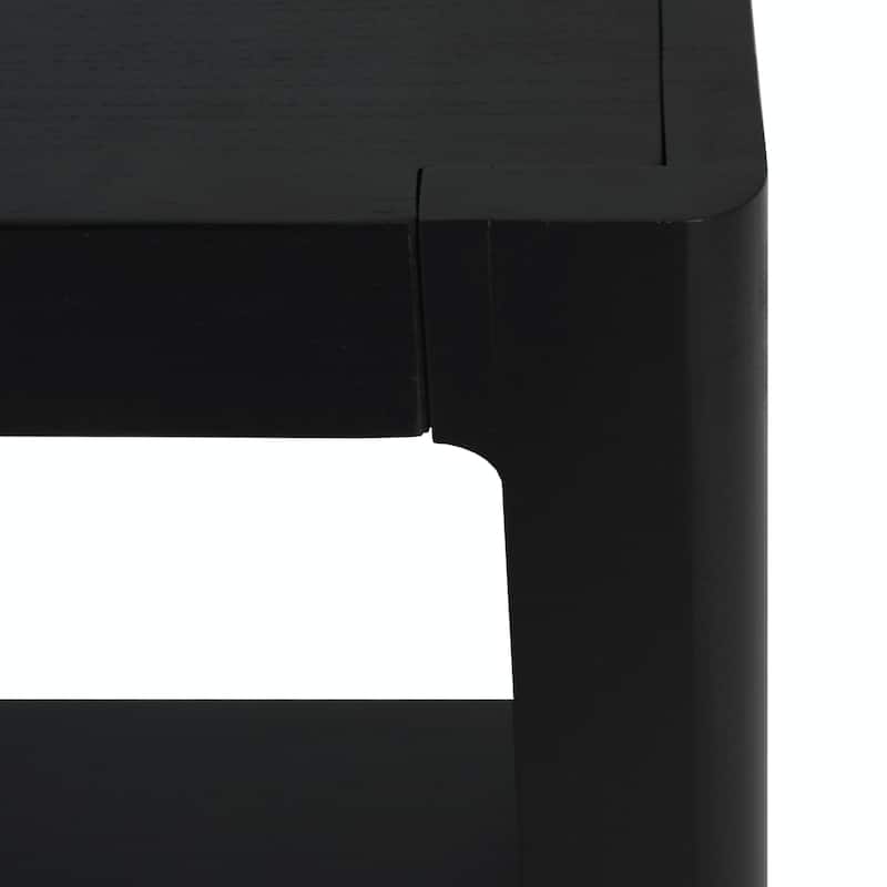 Modern Farmhouse Console Table, Elegant Minimalist Design with Premium Wood Veneer and Rounded Corners