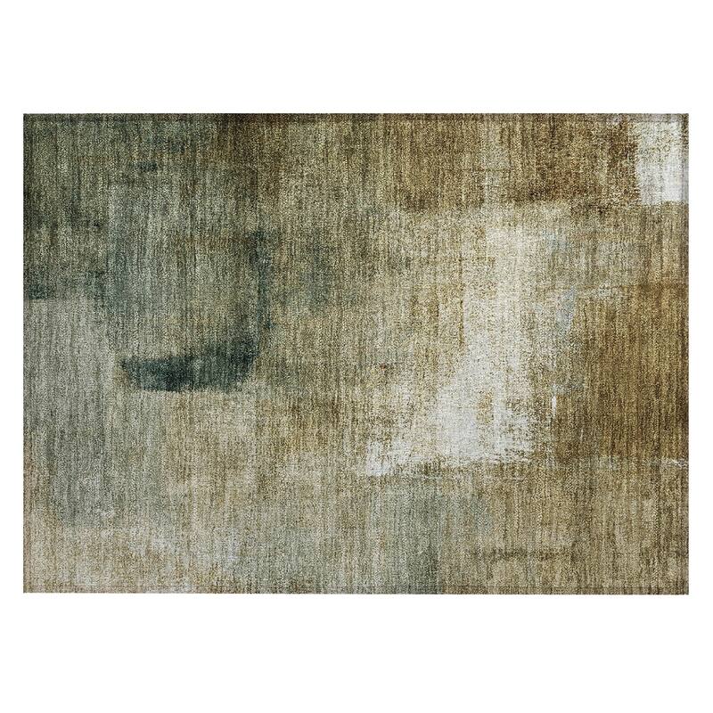Machine Washable Indoor/ Outdoor Chantille Solid Ombre Rug
