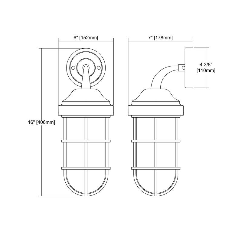 Elk Home Seaport Oil Rubbed Bronze With Clear Glass 1 Light Sconce