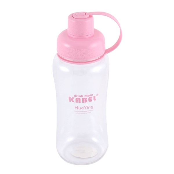 Portable Outdoor Sports Camping Drinking Cup Water Bottle 600ML Pink