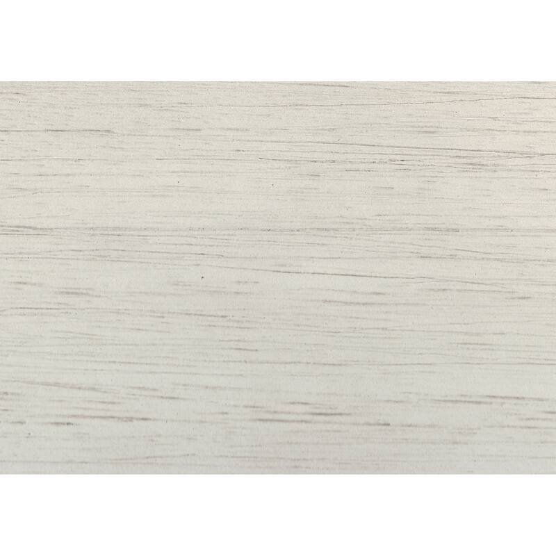 Antique White Finish 1pc 48-inch Bench Upholstered Seat Textured Fabric Wooden Dining Kitchen Furniture
