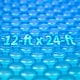 preview thumbnail 26 of 26, Blue Wave 12-mil Solar Blanket for Rectangular In-Ground Pools Blue