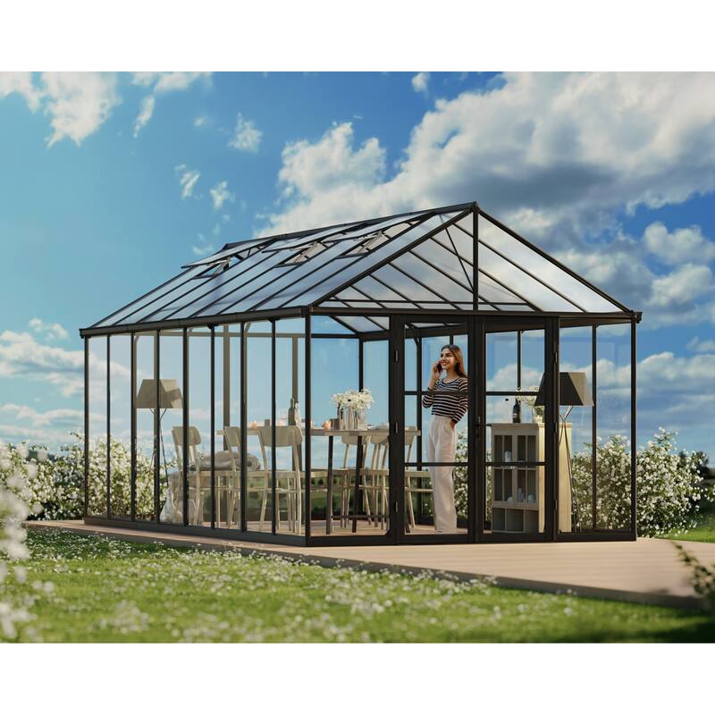 Canopia Aria 10 ft. Black / Clear Greenhouse Kit