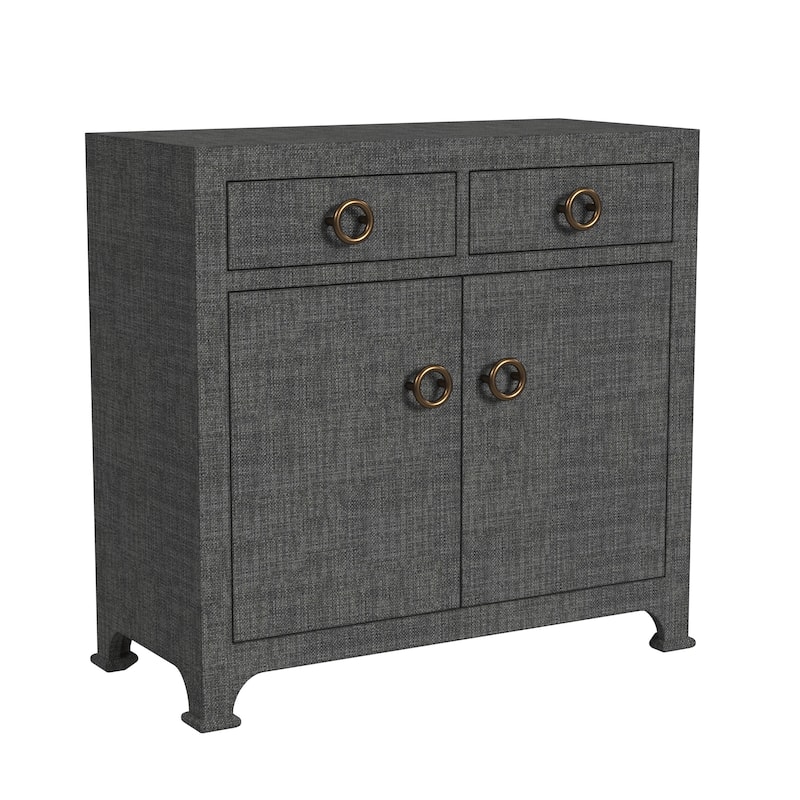 Chatham 2-Drawer Raffia Accent Cabinet