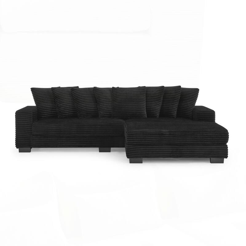L-Shaped Modular Convertible Sofa