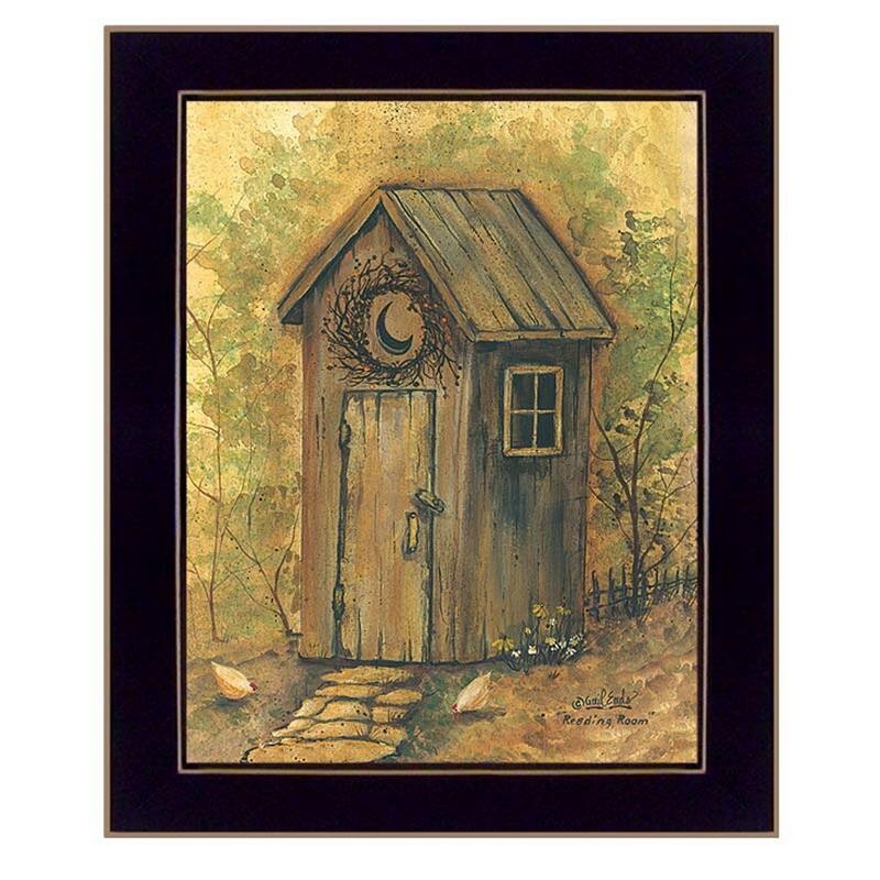 TrendyDecor4U Traditional "Reading Room" Framed Print Wall Art by Gail Eads