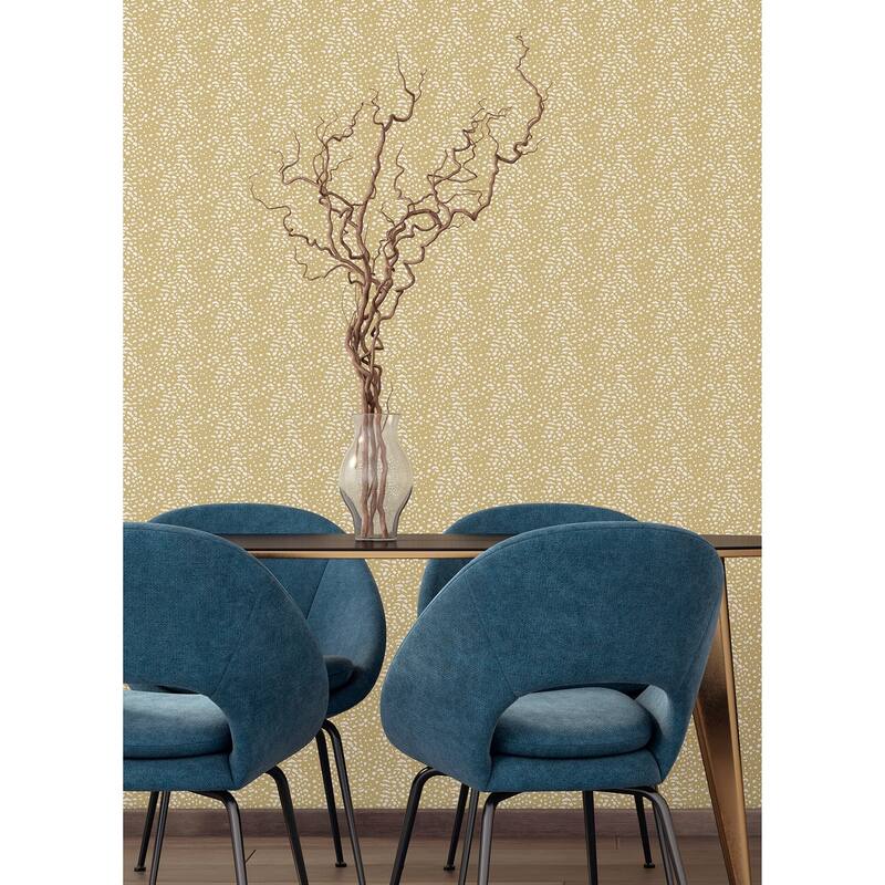 Ula Mustard Cheetah Spot Wallpaper