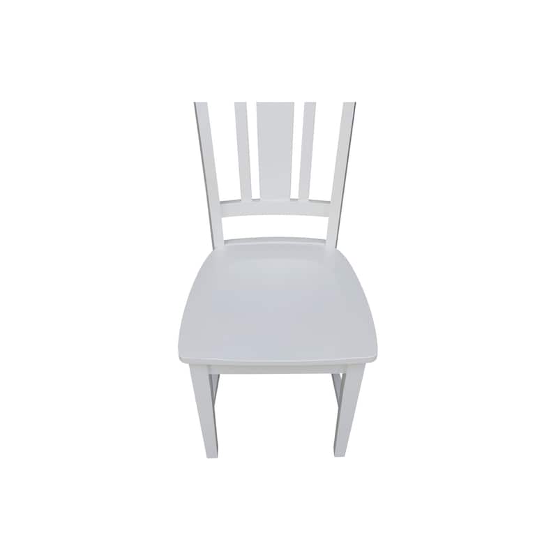 International Concepts Solid Wood San Remo Splatback Chairs - Set of 2
