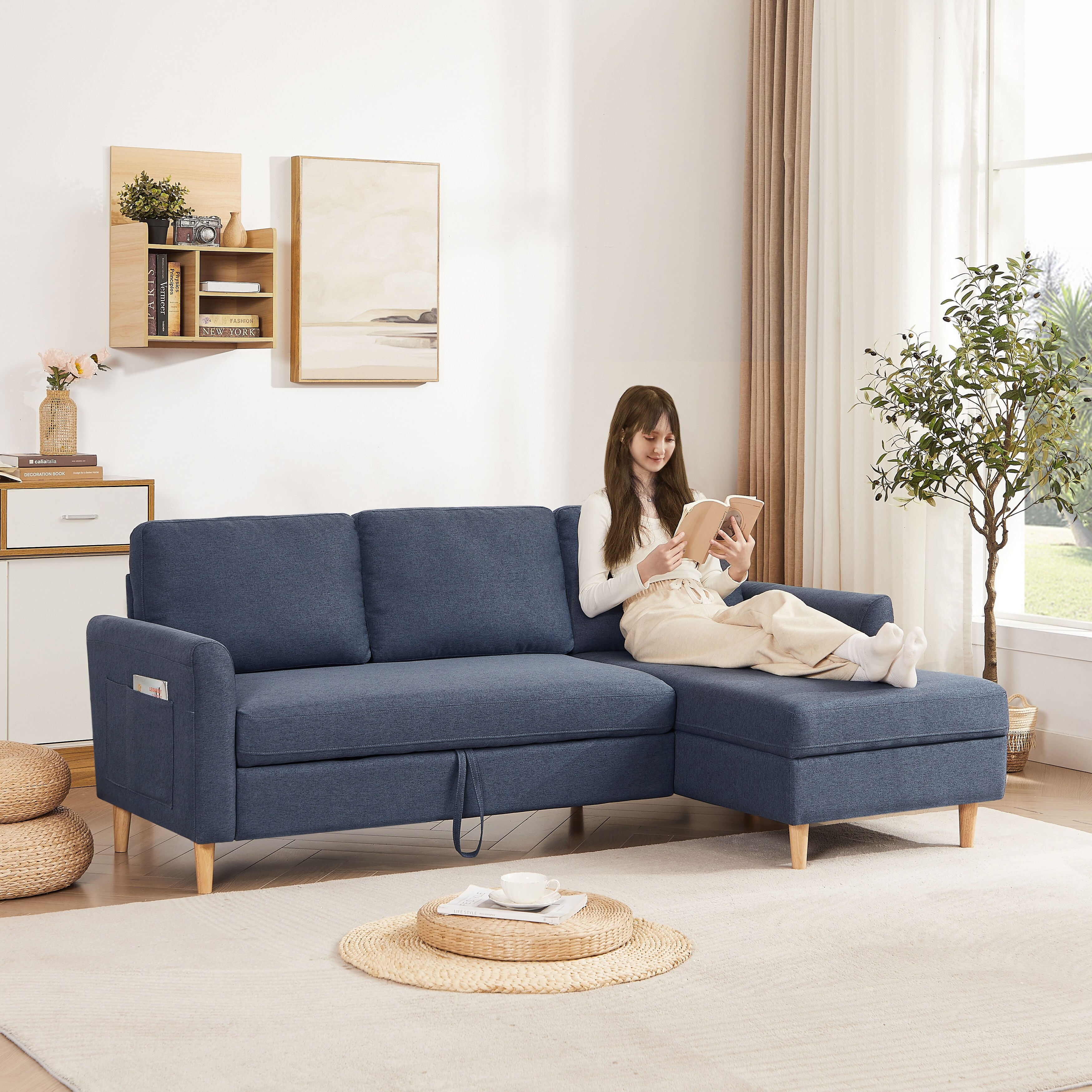 Apartment size sectional sleeper cheap