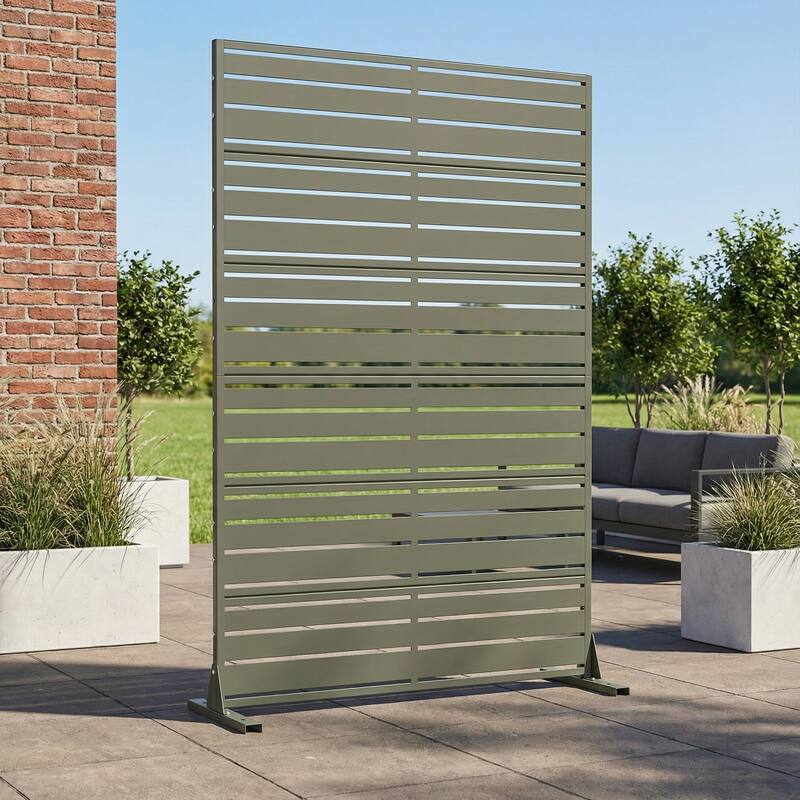 Outdoor Privacy Screen Metal Privacy Screen Panel Free Standing