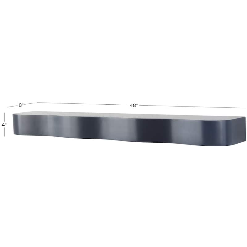 Wood Handmade Wall Shelf - Black or Brown - Roche River Decor