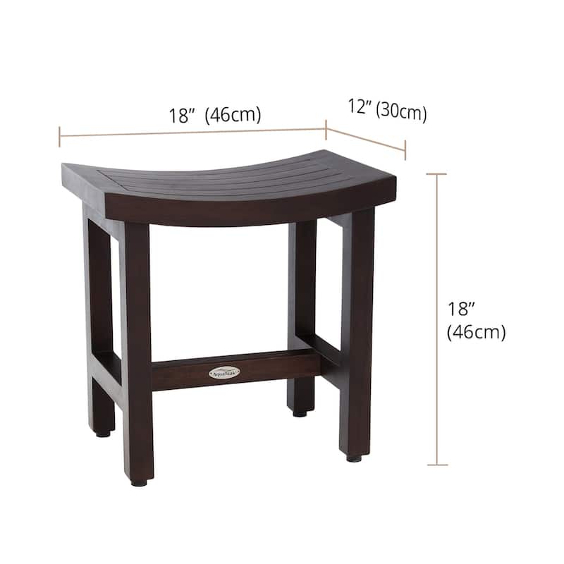 Patented Sumba Lotus Teak Shower Bench