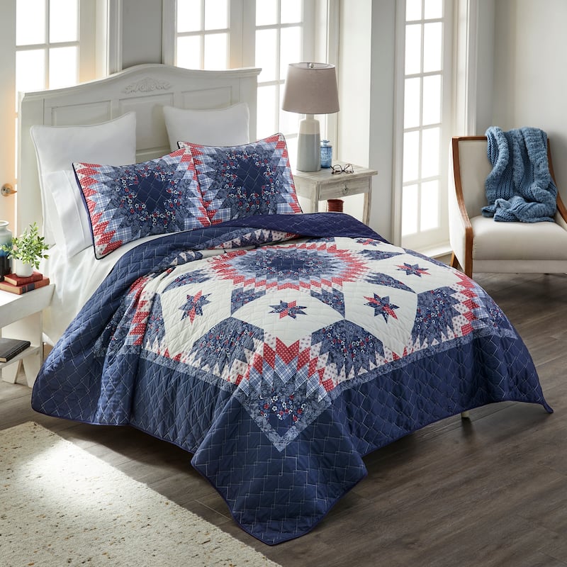 Donna Sharp Bluefield Star Polyester Quilt Collection