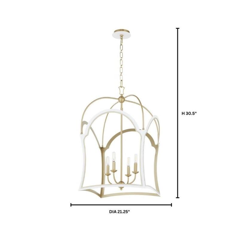 Quorum International 8217-4 Tiffany 4 Light 21" Wide Taper Candle
