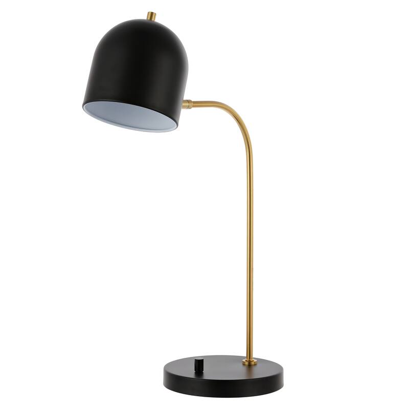 SAFAVIEH Lighting 24-inch Drina Gold/ Black Task LED Table Lamp. - 16" W x 8" D x 24" H
