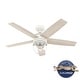 preview thumbnail 2 of 18, Hunter Margo Ceiling Fan w/ LED Light Kit, Handheld Remote - Transitional, Bohemian