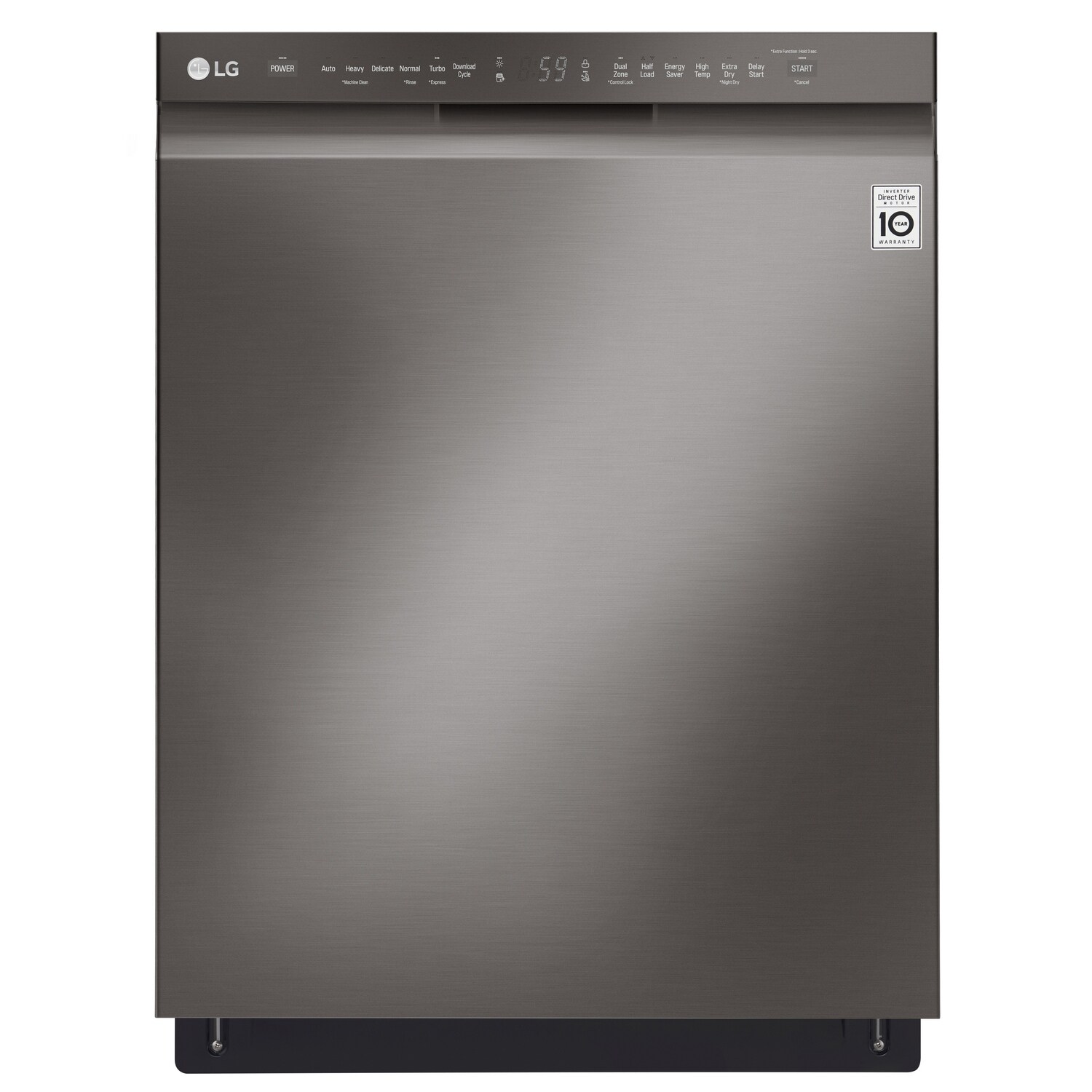 LG 24 cu.ft. 3 Door French Door, Counter Depth Refrigerator Black Stainless Steel