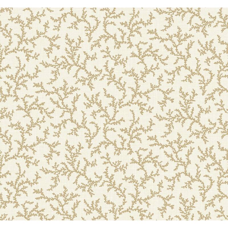 Seabrook Designs Corail Nonwoven Unpasted Wallpaper - 27 in. W x 27 ft. L - Driftwood