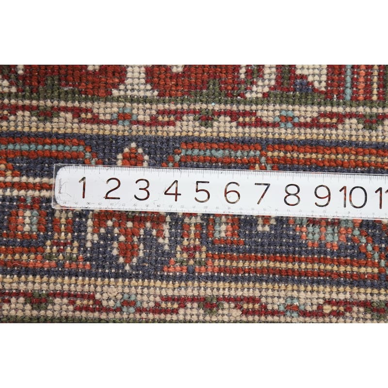 Hand Knotted Oriental 100% Wool Carpet Traditional Medallion Oranges & Rust Heriz (serapi) Area Rug - 5' 2'' X 2' 11''