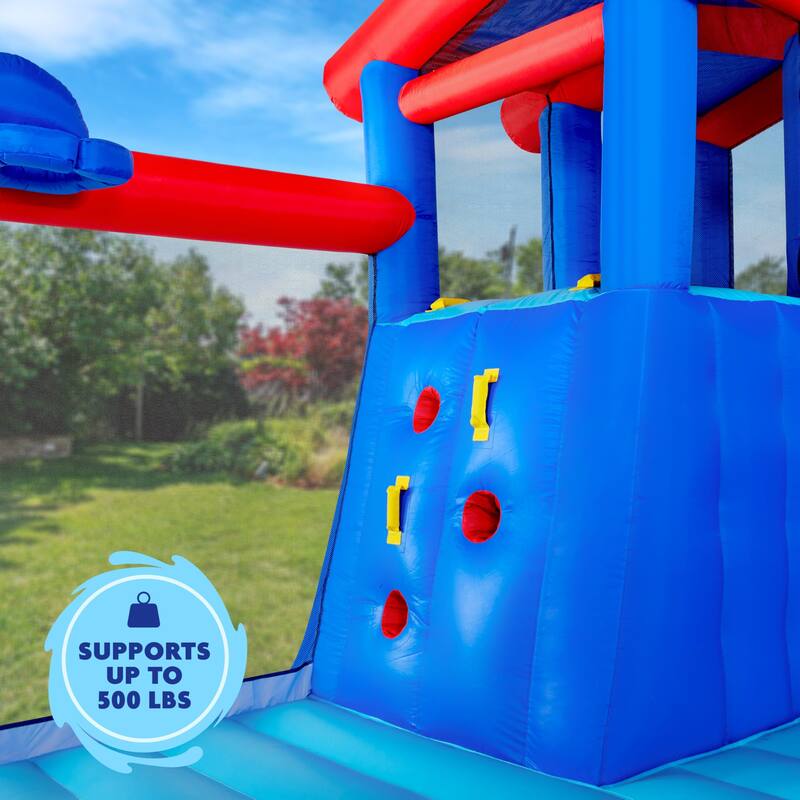 Sunny & Fun Inflatable Hoop N’ Slide Park
