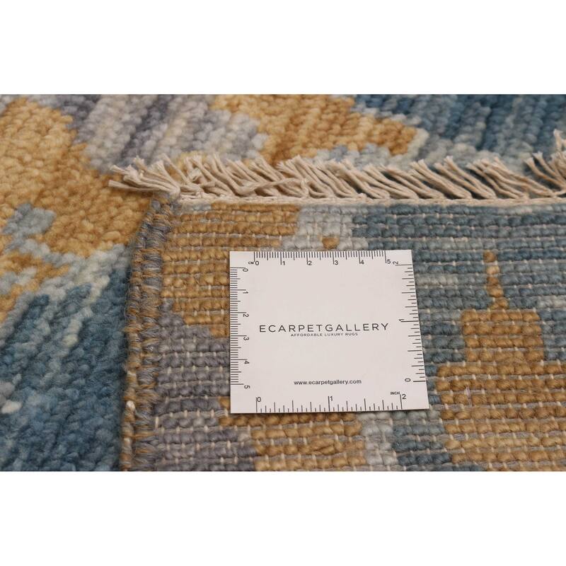 ECARPETGALLERY Hand-knotted Mystique Dark Blue Wool Rug - 8' x 8'