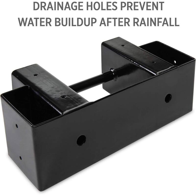 RightHand Adjustable Firewood Rack Brackets Kit, Indoor Outdoor Steel