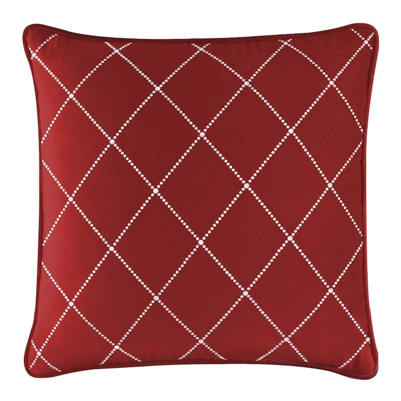 Sparkles Home Atlas Rhinestone Pillow - 16x16 - Red