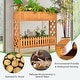 preview thumbnail 4 of 8, Gymax 2-Tier Raised Garden Bed Elevated Wood Planter Box for Vegetable - 37.5'' x 12.5'' x 35.5''