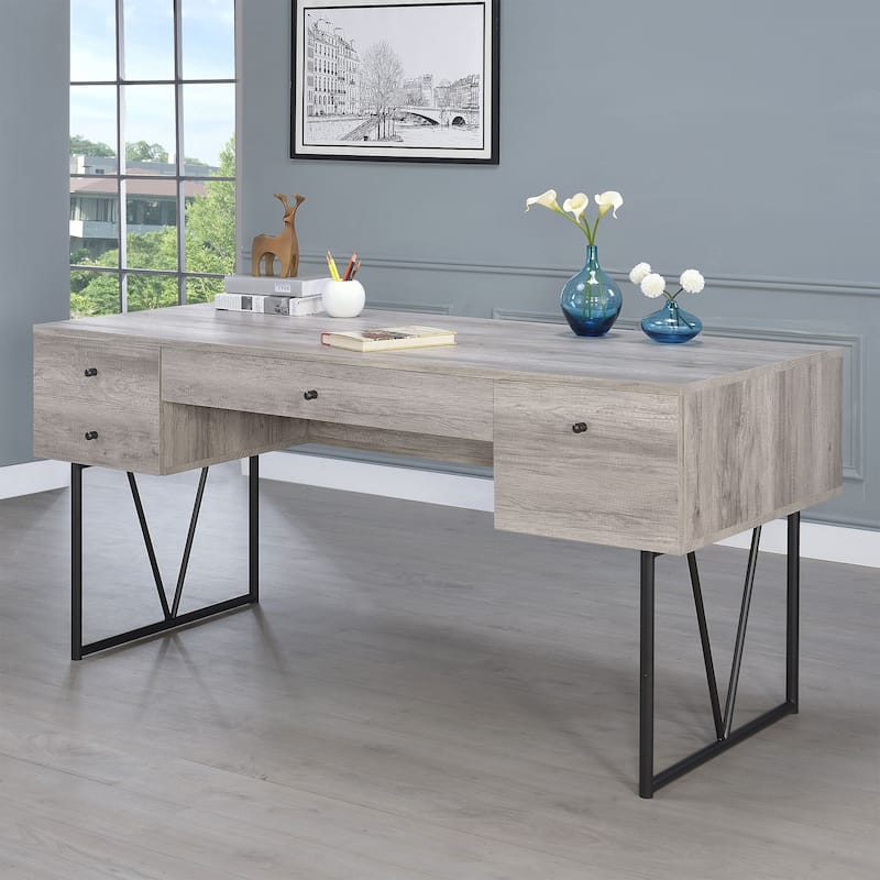 Analiese Farmhouse 63-inch 4-Drawer Writing Desk