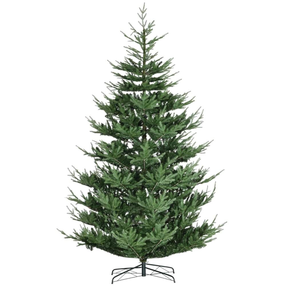 9 Feet Realistic-Looking Green Christmas Tree 1939 Tips Nordic Pine Shape Indoor Holiday Decoration - 60"Dia. x 108"H